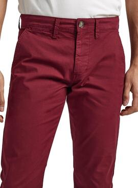 Pantalon Pepe Jeans Charly Rouge pour Homme