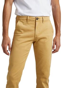 Pantalon Pepe Jeans Charly Jaune pour Homme