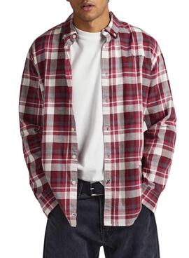 Chemise Pepe Jeans Cresson Rouge pour Homme