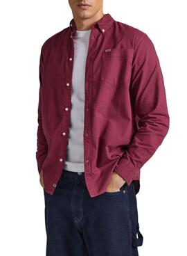 Chemise Pepe Jeans Fabio Rouge pour Homme