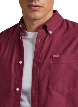 Chemise Pepe Jeans Fabio Rouge pour Homme