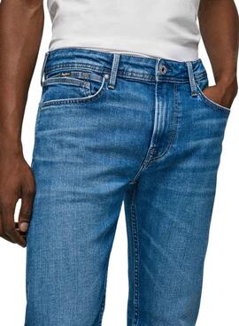 Pantalon Jeans Pepe Jeans Trappe Reg Bleu Homme