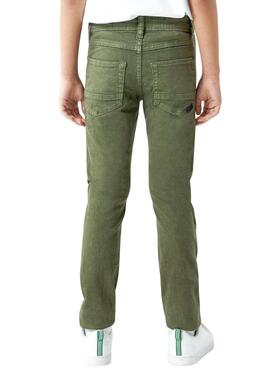 Pantalon Name It Theo Slim Vert pour Garçon