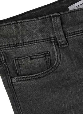 Pantalon Name It Poly Skinny Botte Gris pour Garçon