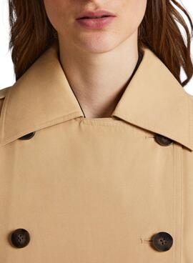 Gabardine Pepe Jeans Marla Beige pour Femme