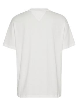 T-Shirt Tommy Jeans Essential Logo Blanc Femme