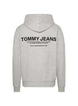 Sweat Tommy Jeans Entry Graphic Gris Homme