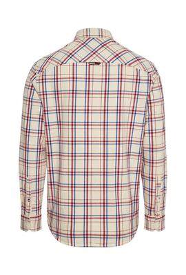 Chemise Tommy Jeans Check Pocket Beige Homme