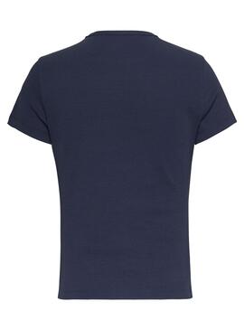 T-Shirt Tommy Jeans Essential Bleu Marine pour Femme