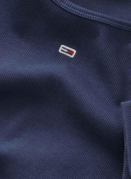 T-Shirt Tommy Jeans Essential Bleu Marine pour Femme