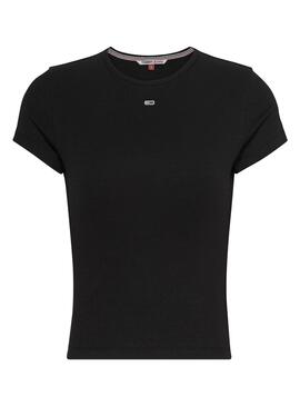 T-Shirt Tommy Jeans Essential Noire pour Femme