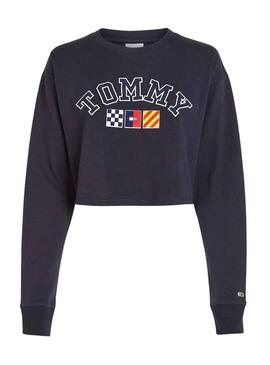 Sweat Tommy Jeans Archive Bleu Marine pour Femme