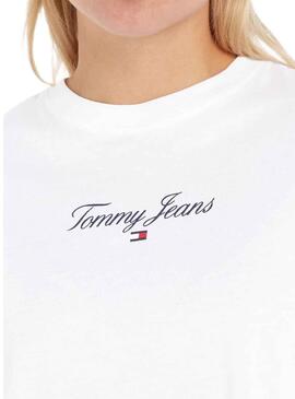 T-Shirt Tommy Jeans Essential Blanc pour Femme