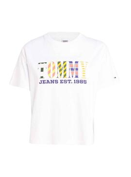 T-Shirt Tommy Jeans Classic Luxe 2 Blanc Femme