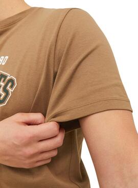 T-Shirt Jack & Jones Brun pour Homme