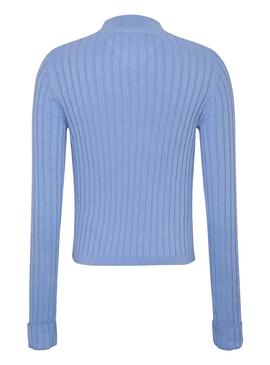 Pull Tommy Jeans Boxy Perkins Bleu pour Femme
