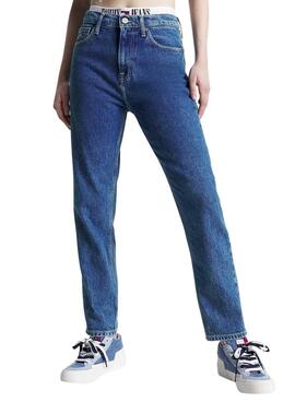 Pantalon Jeans Tommy Jeans Izzie Bleu pour Femme