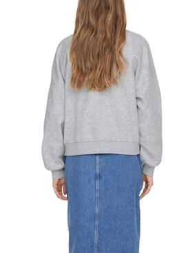 Sweat Only Amour Art Gris pour Femme