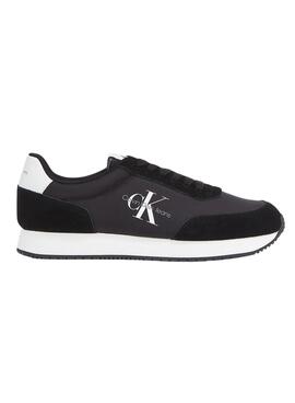 Baskets Calvin Klein Retro Coureur Noire Homme