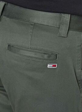 Pantalon Tommy Jeans Scanton Cargo Vert Homme