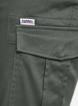 Pantalon Tommy Jeans Scanton Cargo Vert Homme