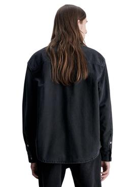 Chemise Calvin Klein Jeans Canvas Noire pour Homme