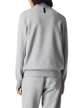 Sweat Lacoste Argent Gris pour Homme