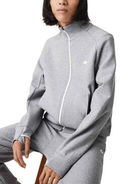 Sweat Lacoste Argent Gris pour Homme