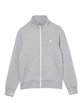 Sweat Lacoste Argent Gris pour Homme