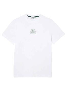 T-Shirt Lacoste Effet 3D Blanc Homme Femme