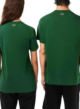 T-Shirt Lacoste Effet 3D Vert pour Homme Femme
