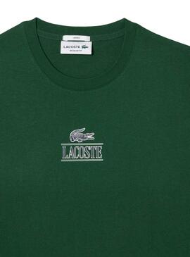 T-Shirt Lacoste Effet 3D Vert pour Homme Femme