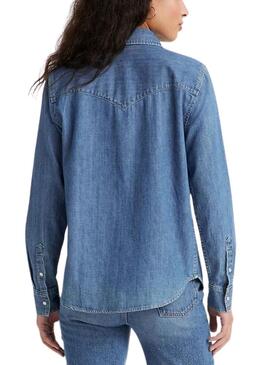Chemise Levis Iconic Western Essential Bleu Femme