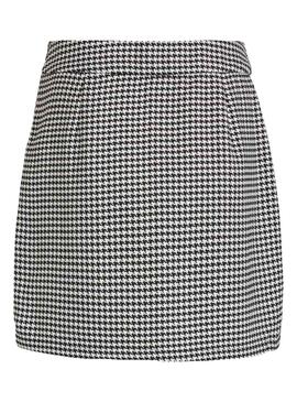 Jupe Vila Vidéo Blanc et Noire pour Femme