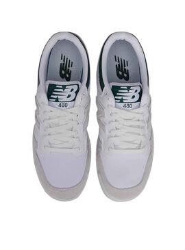 Baskets New Balance 480 Blanc et Vert