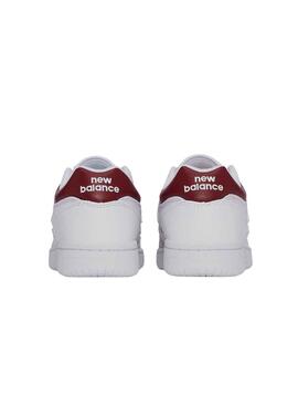 Baskets New Balance 480 Blanc et Bordeaux