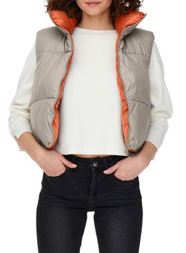 Gilet Only Beige Ricky pour Femme