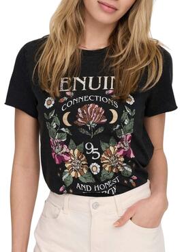 T-Shirt Only Lucy Reg Noire pour Femme