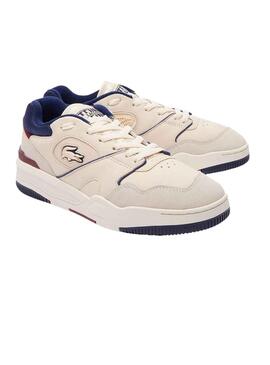 Chaussures Lacoste Lineshot Beige Marine Homme
