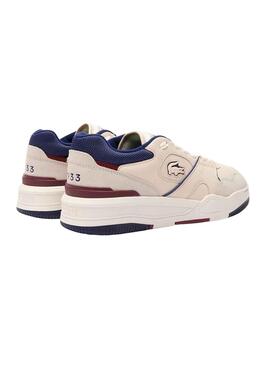 Chaussures Lacoste Lineshot Beige Marine Homme