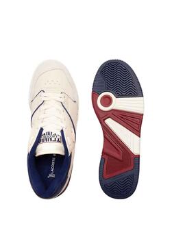 Chaussures Lacoste Lineshot Beige Marine Homme