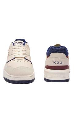 Chaussures Lacoste Lineshot Beige Marine Homme
