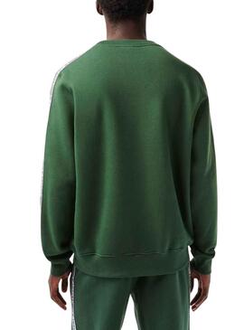 Sweat Lacoste SH5073 Vert pour Homme