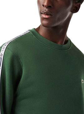 Sweat Lacoste SH5073 Vert pour Homme