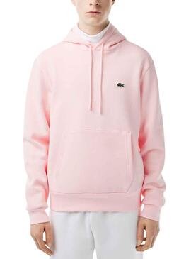 Sweat Lacoste Jogger Capuche Rose pour Homme