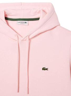 Sweat Lacoste Jogger Capuche Rose pour Homme