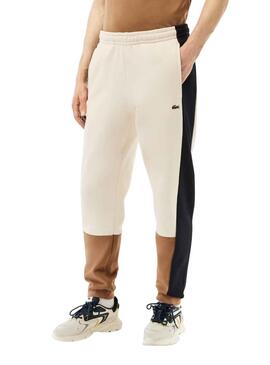 Pantalon Lacoste Jogger Survêtement Beige pour Homme