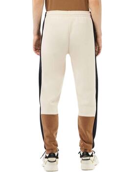 Pantalon Lacoste Jogger Survêtement Beige pour Homme