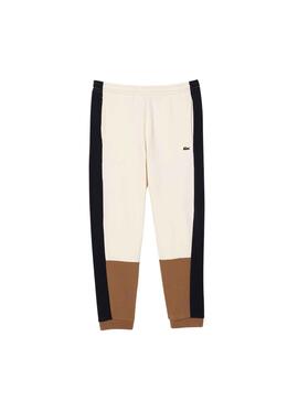 Pantalon Lacoste Jogger Survêtement Beige pour Homme