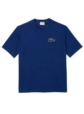 T-Shirt Lacoste Loose Fit Bleu Intense Homme Femme